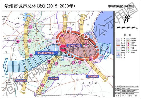 沧州市西部最新规划图揭晓，塑造未来城市的宏伟蓝图